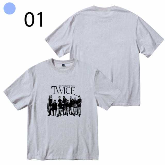 送料無料◇TWICE 4TH WORLD TOUR III 風 韓流グッズ 半袖 Tシャツ 春夏